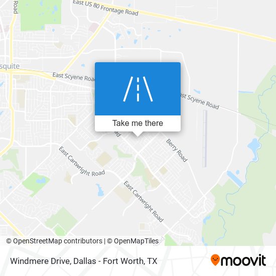 Mapa de Windmere Drive