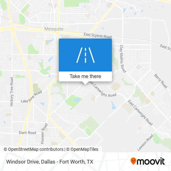 Windsor Drive map