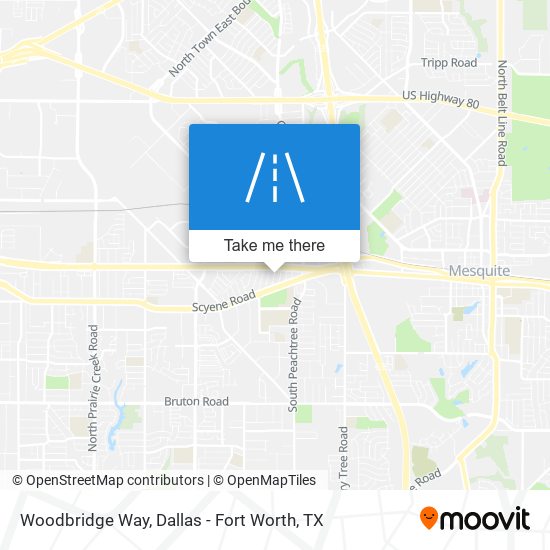 Mapa de Woodbridge Way