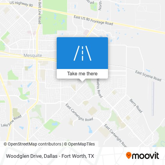 Woodglen Drive map