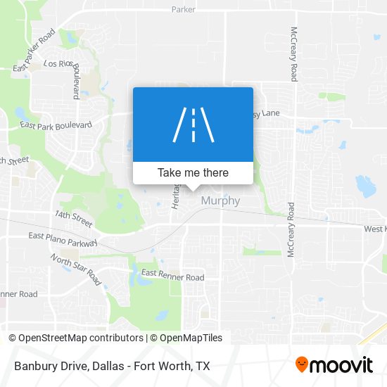 Banbury Drive map