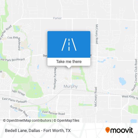 Bedell Lane map