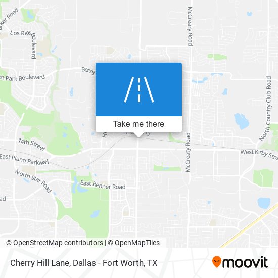 Cherry Hill Lane map