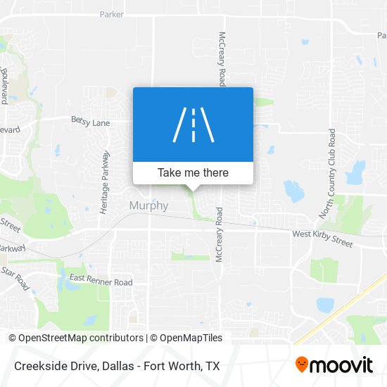 Creekside Drive map