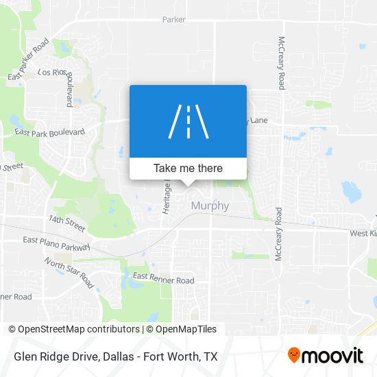 Glen Ridge Drive map