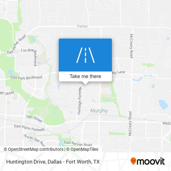 Huntington Drive map