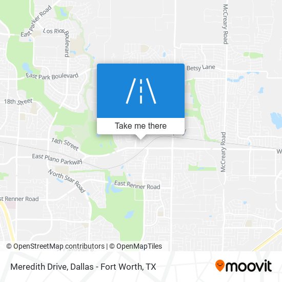 Meredith Drive map