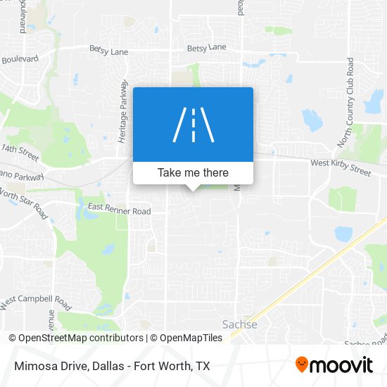 Mimosa Drive map
