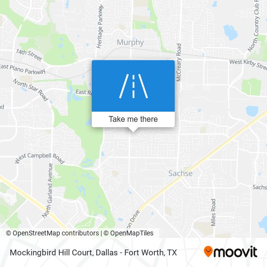 Mapa de Mockingbird Hill Court