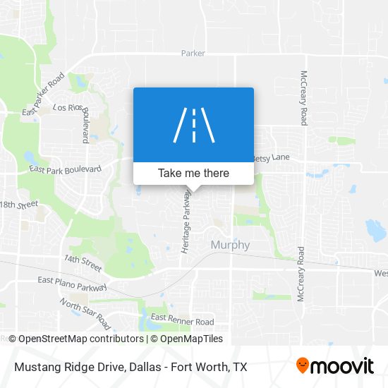 Mustang Ridge Drive map