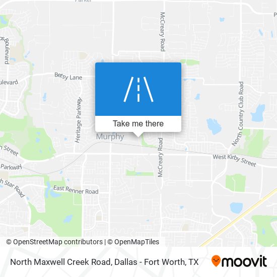 North Maxwell Creek Road map