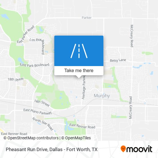 Pheasant Run Drive map