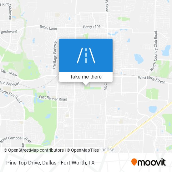 Pine Top Drive map
