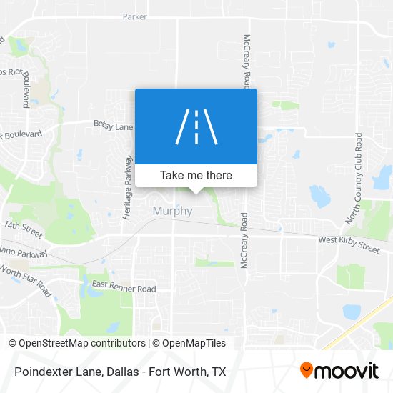 Poindexter Lane map