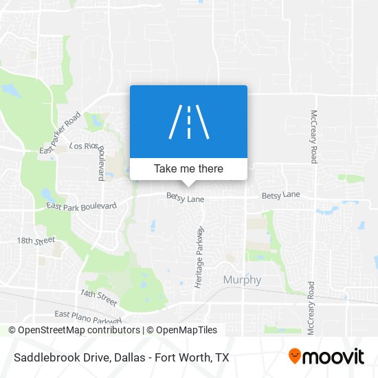 Saddlebrook Drive map