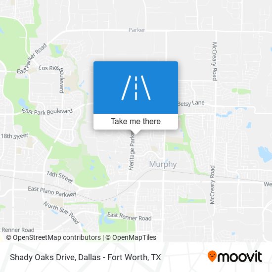 Mapa de Shady Oaks Drive