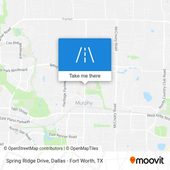 Spring Ridge Drive map