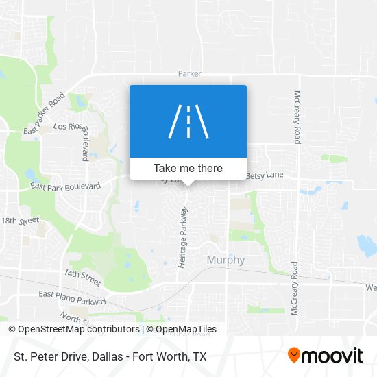 St. Peter Drive map
