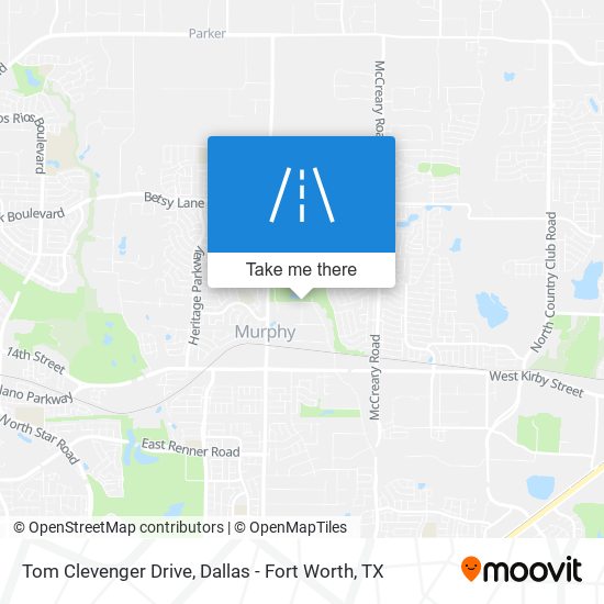 Tom Clevenger Drive map