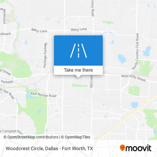 Woodcrest Circle map