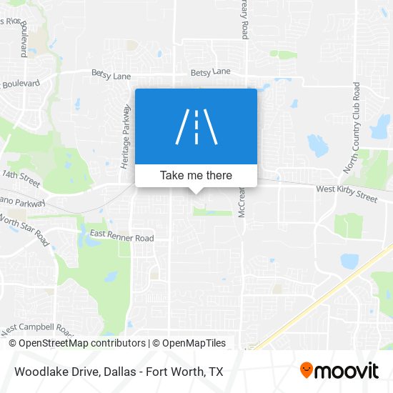 Woodlake Drive map