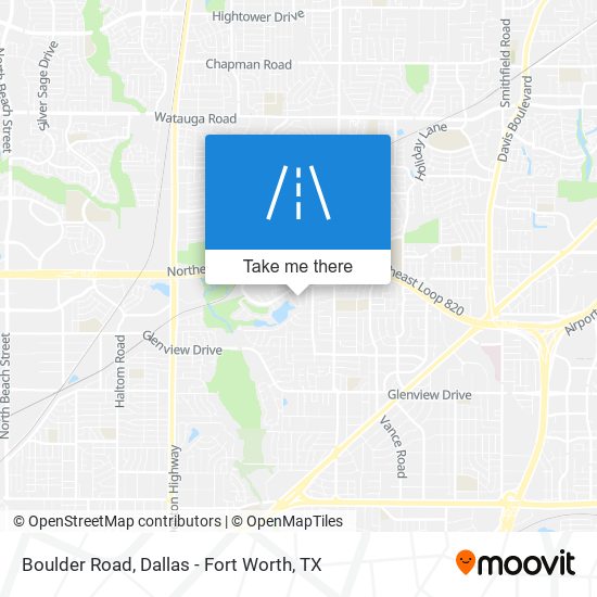 Boulder Road map