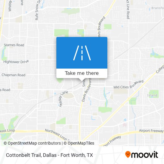 Cottonbelt Trail map