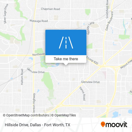 Hillside Drive map