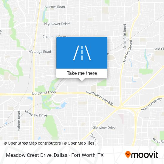 Mapa de Meadow Crest Drive