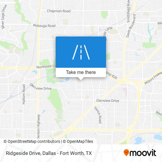 Ridgeside Drive map