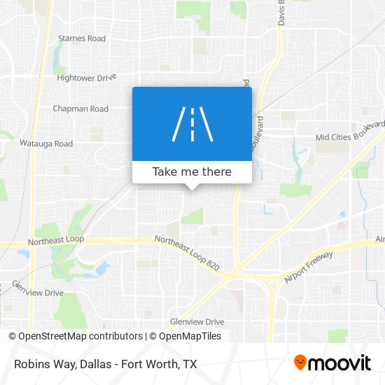 Robins Way map