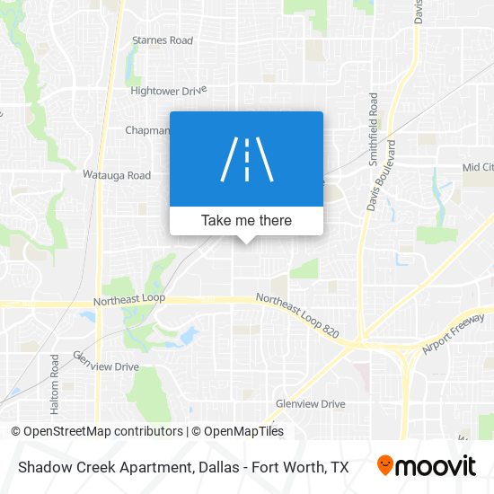 Shadow Creek Apartment map