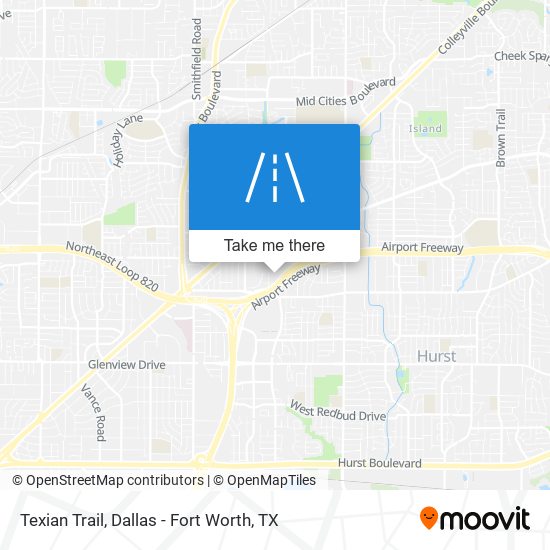 Texian Trail map