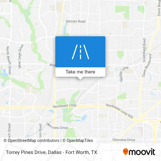 Torrey Pines Drive map