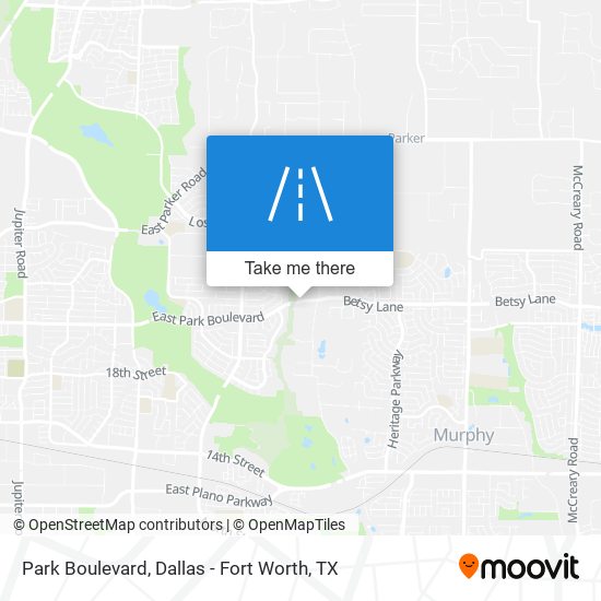 Park Boulevard map