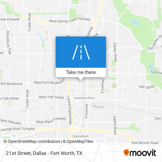 21st Street map