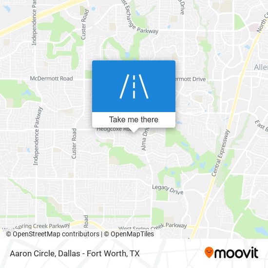 Mapa de Aaron Circle