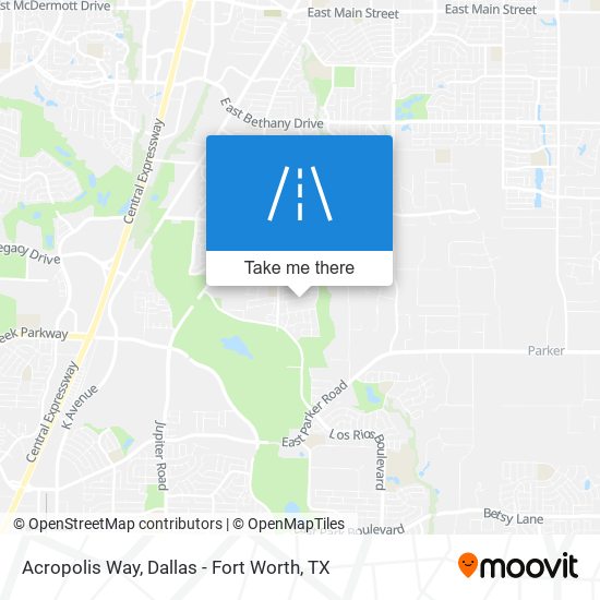 Acropolis Way map