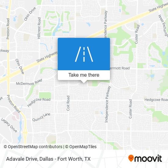 Mapa de Adavale Drive