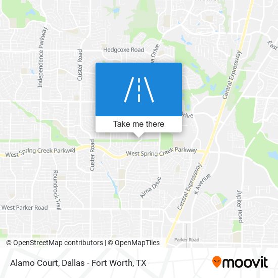 Alamo Court map