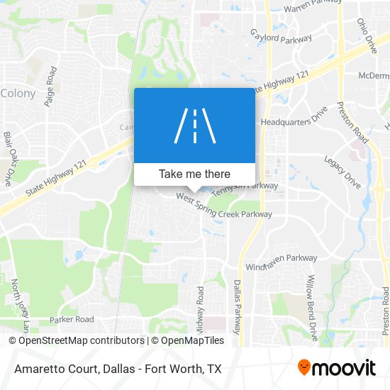 Mapa de Amaretto Court