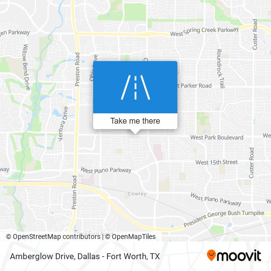 Amberglow Drive map