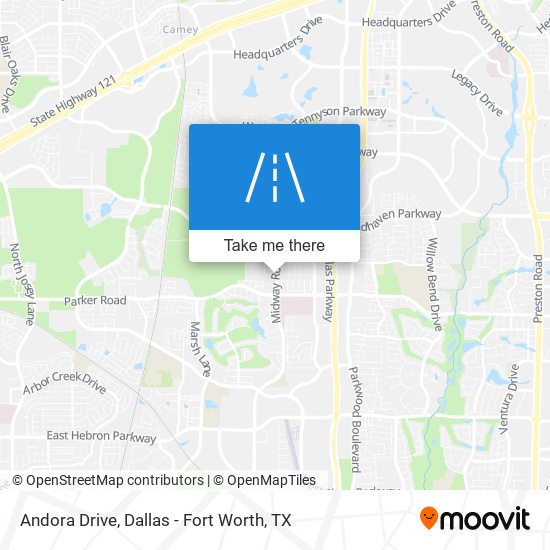Andora Drive map
