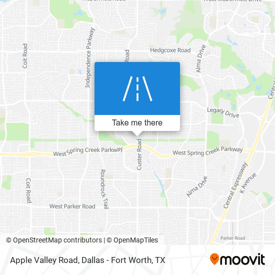 Apple Valley Road map