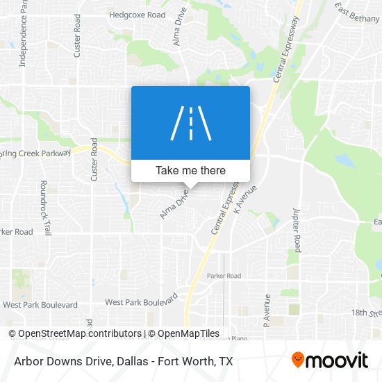 Arbor Downs Drive map