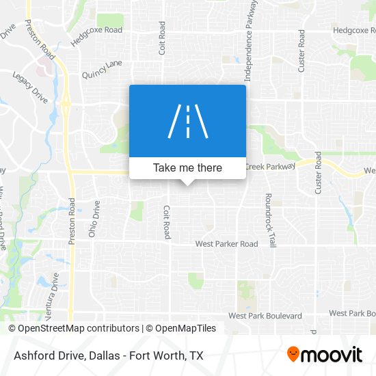 Ashford Drive map