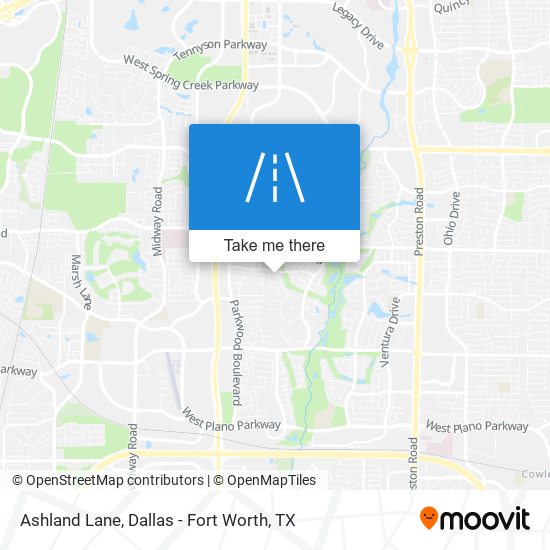 Ashland Lane map
