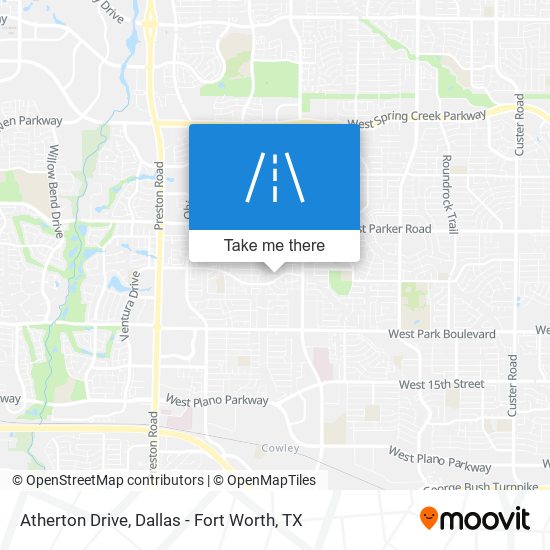 Mapa de Atherton Drive