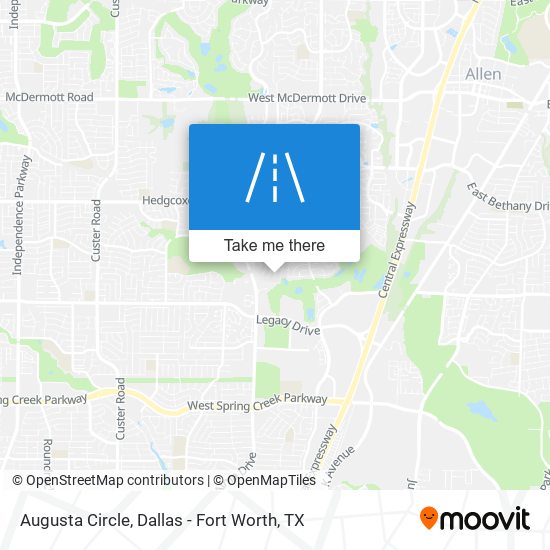 Mapa de Augusta Circle