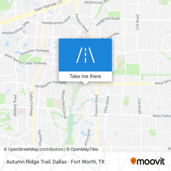Autumn Ridge Trail map